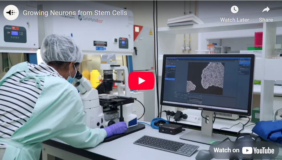 Image of a YouTube video of the behind the scenes tour of Cortical Labs.